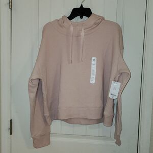 Xersion Inside Fleece Crop Pullover Hoodie